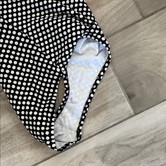 Jessica Simpson Black and White Polka Dot One-Piece Swimsuit - Picture 14 of 14